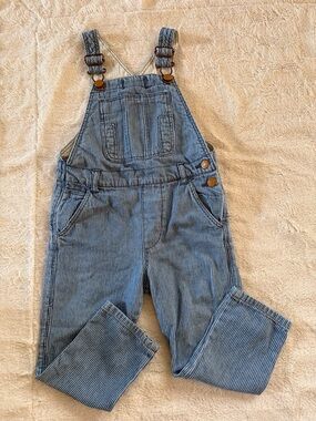 Zara kids 3t engineer pinstripe overalls